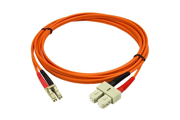 AMP Fiber Optic Cable Assembly, Duplex LC to Duplex SC, OM2, 3m 2105030-3
